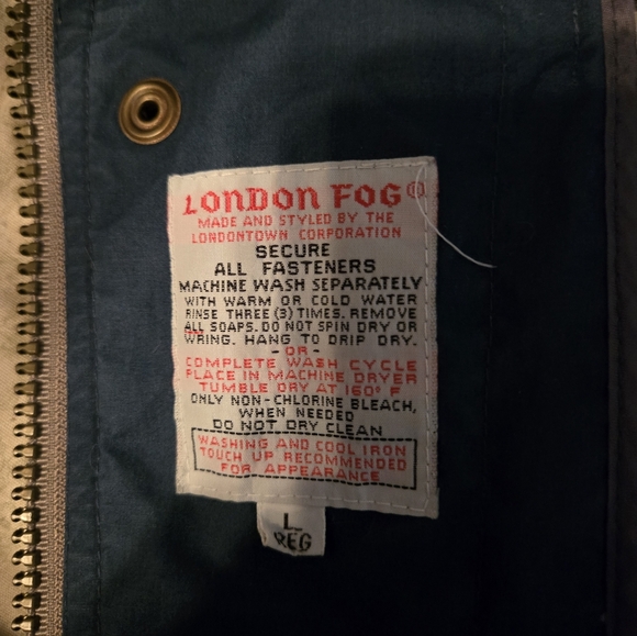 London fog, large, winter coat, tan, goose down - Picture 11 of 11